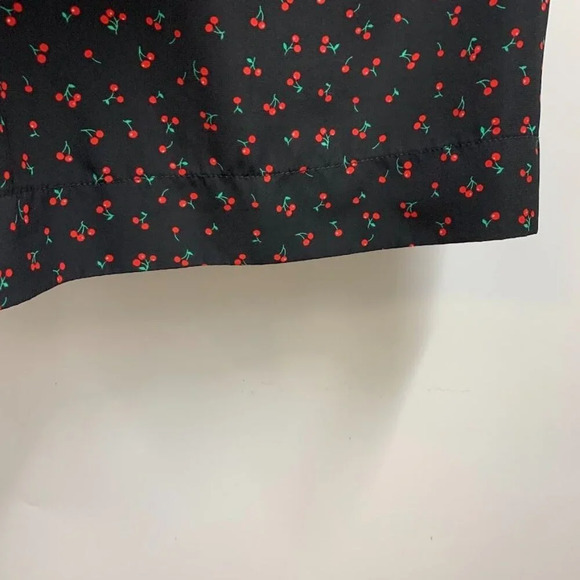 Ellison Women's Cherry Patterned V Neck Sheath Dress Size‎ M - Picture 6 of 13